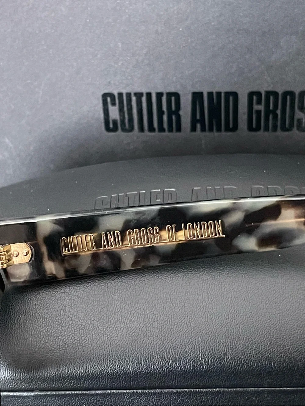 Cutler and Gross Sunglasses with case